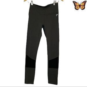 Head Full Length Grey Leggings with Mesh Inserts Size Small
